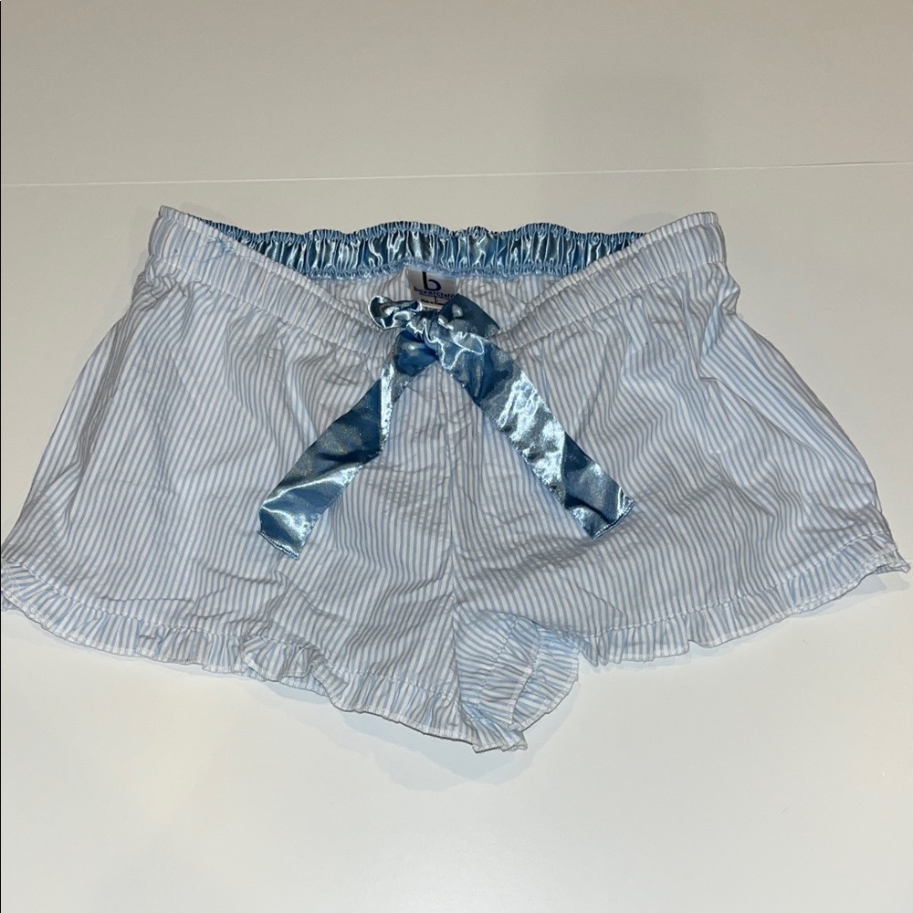 Boxercraft Blue and White Striped Pajama Shorts - NWOT